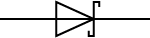 nicht genormtes Schaltzeichen der Schottky-Diode