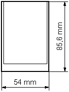 Maße der PCMCIA-Karte