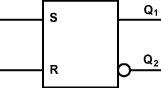 Schaltzeichen eines 1 aktiven RS-FF