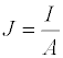 Formel zur Berechnung der Stromdichte J