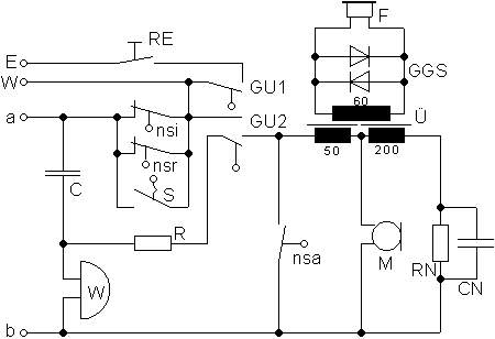 Sprechstellenschaltung, analog, IWV