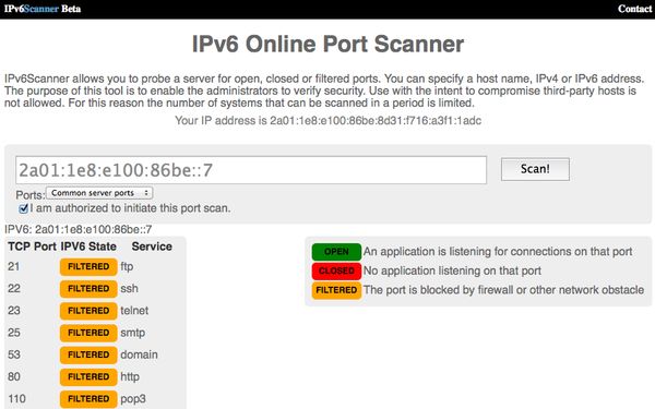 IPv6-Port-Scanner