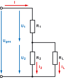 belasteter Spannungsteiler